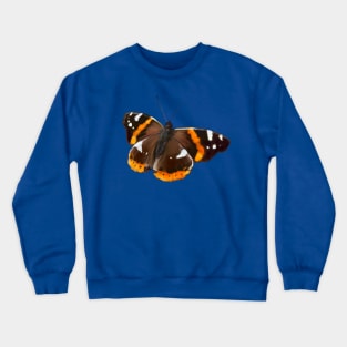 Red Admiral Butterfly Crewneck Sweatshirt